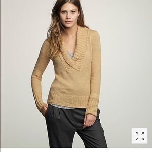 J. Crew | Tan Chalet Popover Sweater